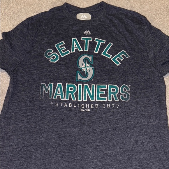 Seattle Mariners Navy T-Shirt - Picture 1 of 2